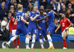 Chelsea-spillere jubler