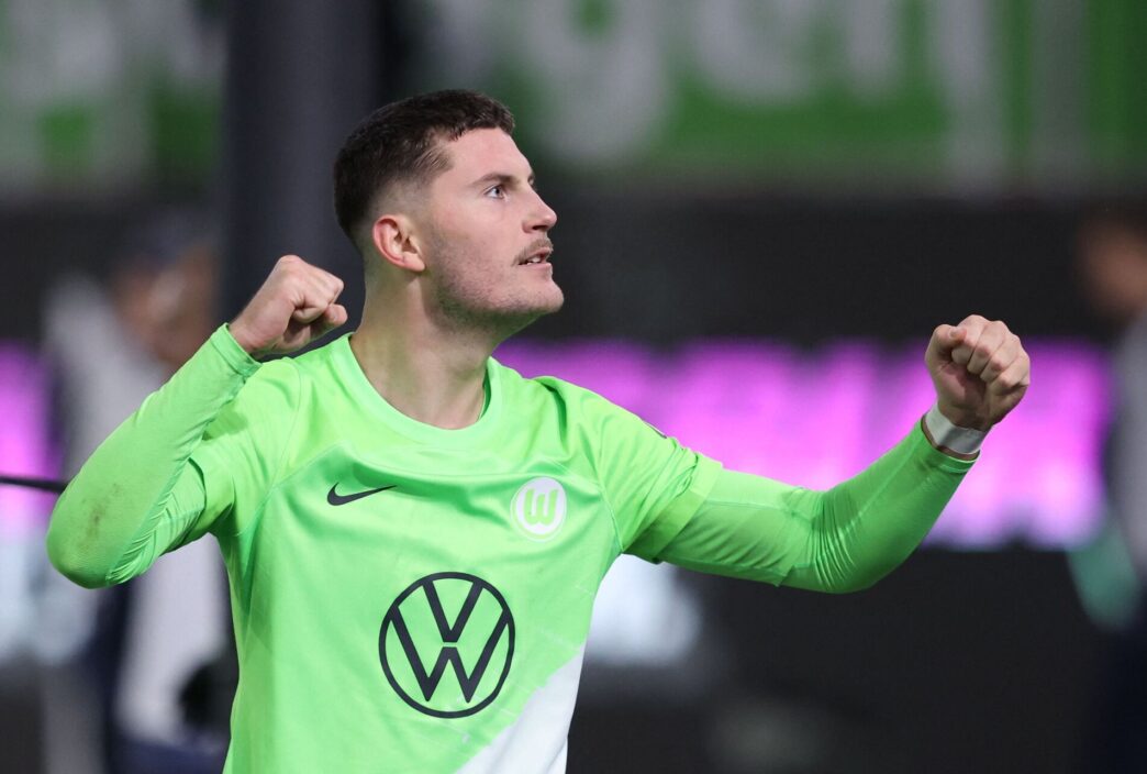 Jonas Wind fejrer et Wolfsburg-mål