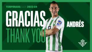 Andrés Guardado er færdig i Real Betis efter 7 års tro tjeneste.