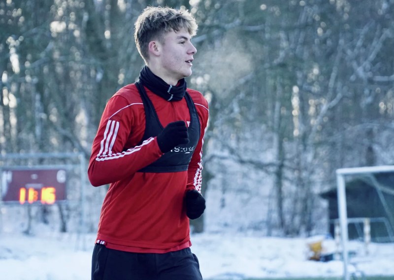 Anders Sønderskov træner med i Vejles superligatrup.
