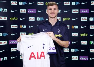Tottenham henter Timo Werner i RB Leipzig.
