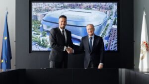 Eder Militao forlænger i Real Madrid.