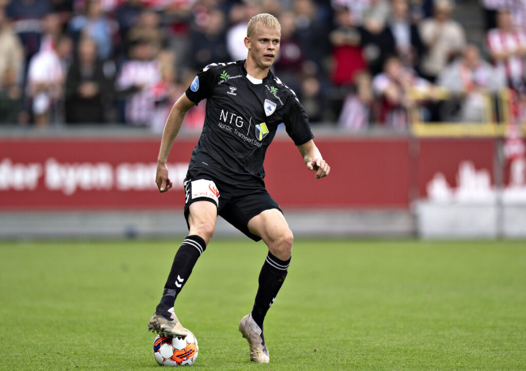 Christian Vestergaard med bolden for Kolding IF