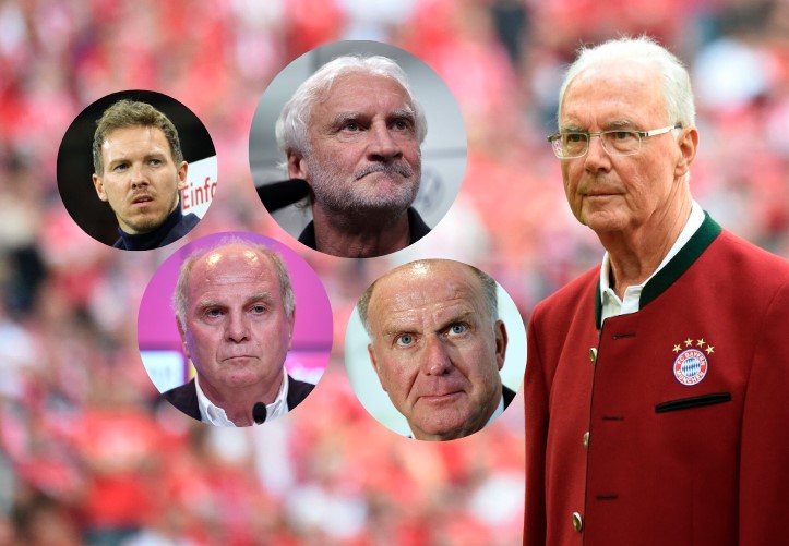 Tyske legender hylder nu afdøde Franz Beckenbauer.