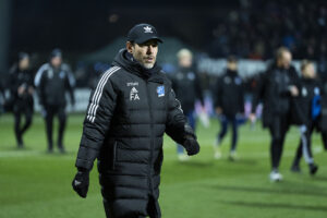 Freyr Alexandersson fik en drømmedebut på tilværelsen som cheftræner i belgiske KV Kortrijk.