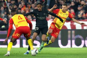 Barcola scorede søndag aften, da PSG vandt over Lens