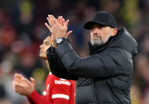 En rørt Jürgen Klopp adresserede pressen efter sin første kamp i spidsen for Liverpool efter sin offentliggørelse af sin Liverpool-fratrædelse til sommer.