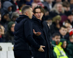 Thomas Frank må formentlig se bort fra Christian Nørgaard, der fredag aften blev skadet .