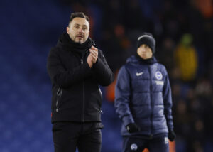 De Zerbi vil ikke tale om trofæer og muligt Liverpool-job