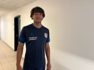 AGF's Jonas Jensen-Abbew ser gode muligheder for at erobre en fast plads på holdet.