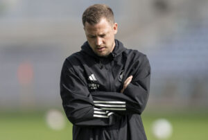 Jacob Neestrup på træningsbanen for FCK