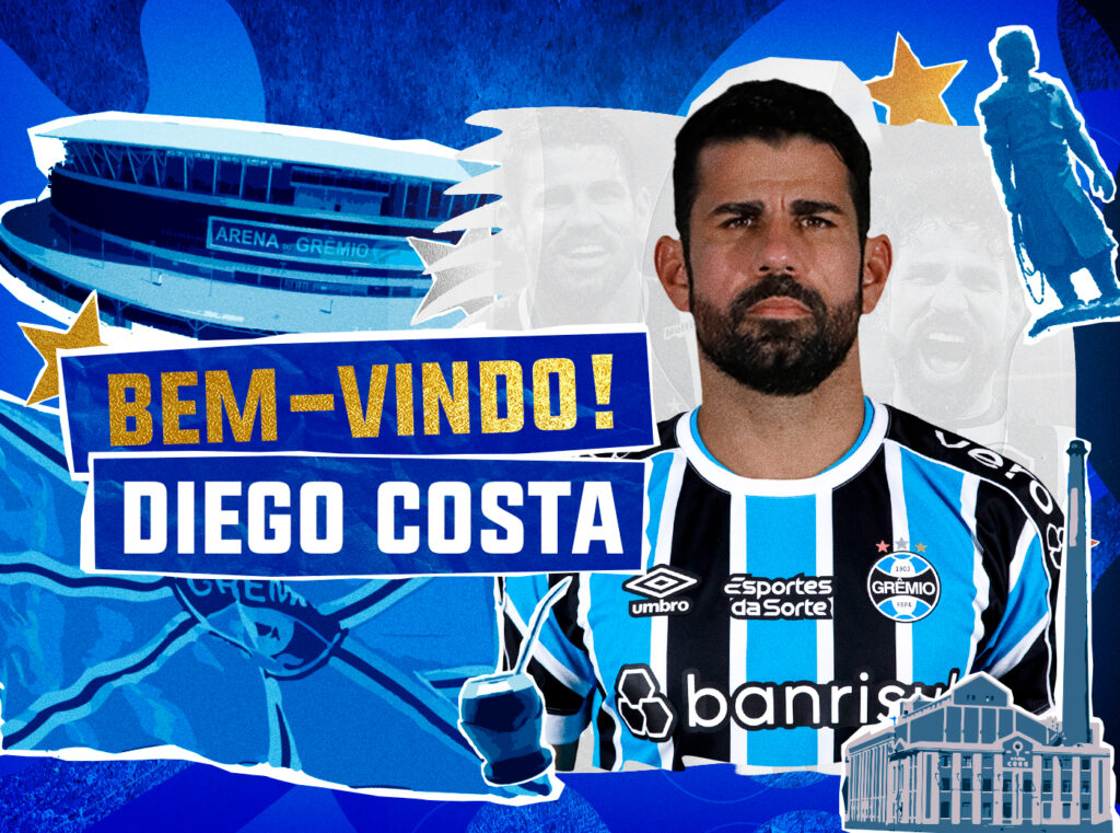 Diego Costa skifter til den brasilianske klub Grêmio på en kontrakt, der gælder resten af 2024.