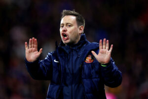 Michael Beale kort før han blev fyret i Sunderland