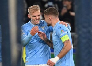 Gustav Isaksen jubler med Ciro Immobile