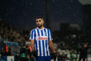 Rami Al Hajj i superliga-kampen mellem OB og Brøndby