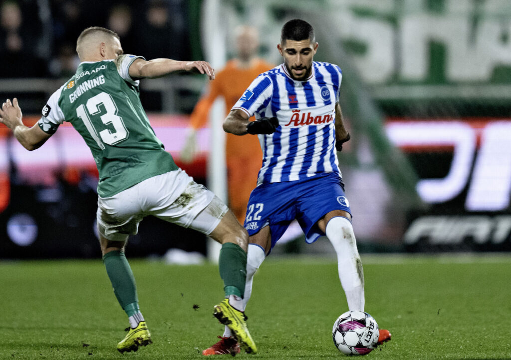 OB's Rami Al Hajj i superligakampen mellem Viborg FF og OB på Energi Viborg Arena, fredag den 16. februar 2024.