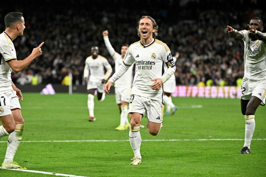 Luka Modric scorede sejrsmålet i kampen mellem Real Madrid og Sevilla.