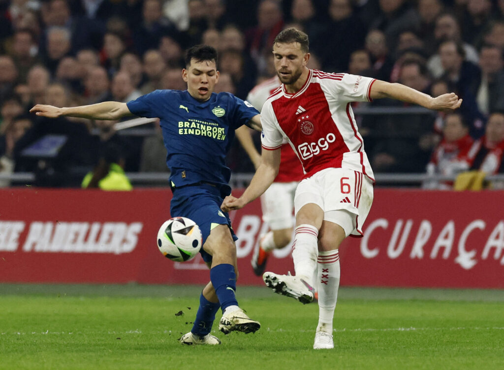 Ajax spillede uafgjort mod PSV i Jordan Henderson-debut.