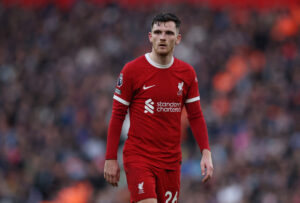 Andrew Robertson var glad for at være tilbage i Liverpools startopstilling efter en lang skadespause.