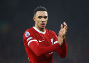 Trent Alexander-Arnold i kampen mellem Liverpool og Newcastle i Premier League.
