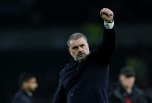 Tottenhams manager, Ange Postecoglou, jokede med pressen.