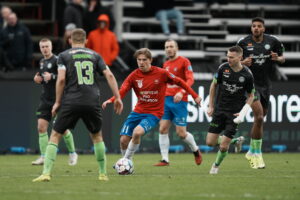 Jeppe Grønning efter deler i Hvidovre.