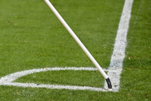 Hjørneflag til en fodboldkamp