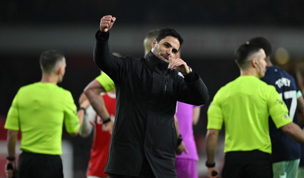 Mikel Arteta var yderst tilfreds, efter Arsenal slog Brentford 2-1.