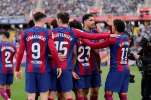 FC Barcelona under seneste kamp i LaLiga mod Getafe på hjemmebane.