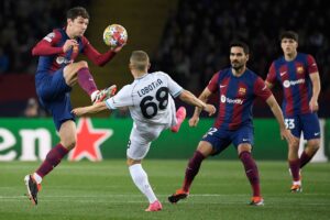 Stanislav Lobotka i kampen imellem FC Barcelona og Napoli.