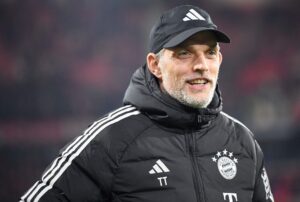 Thomas Tuchel under Bayern Münchens kamp i Bundesligaen mod Freiburg.