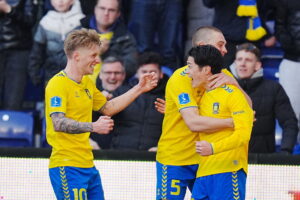 Yuito Suzuki scorer for Brøndby mod Silkeborg.