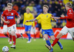 Daniel Wass i kamp mod Silkeborg IF.