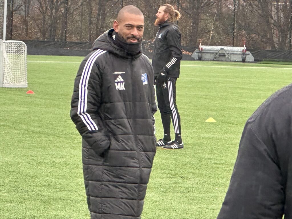 David Nielsen havde første træningsdag tilbage i Lyngby Boldklub.