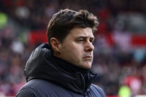 Mauricio Pochettino under kampen mellem Chelsea og Brentford i Premier League.