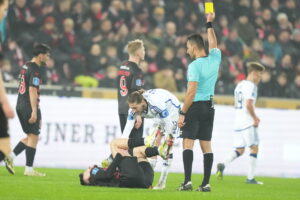 Rasmus Falk var overhovedet ikke tilfreds efter nederlaget til mesterskabsbejlerne fra FC Midtjylland.