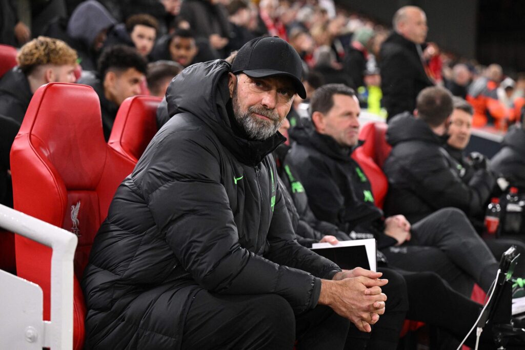 Jürgen Klopp på sidelinjen for Liverpool imod Sparta Prag i Europa League.