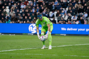 Kamil Grabara i Superliga-kampen imellem OB og FCK.