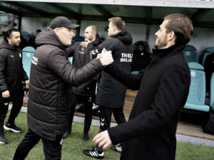 Viborg FF's spillere er meget tilfredse med Jakob Poulsen.