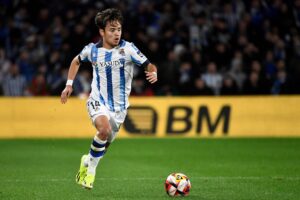 Takefusa Kubo tror stadig på, at Real Sociedad kan gå videre i Champions League trods et svært udgangspunkt.