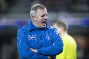 Silkeborgs cheftræner, Kent Nielsen, under Superligakampen mellem Silkeborg IF og FC København på JYSK Park i Silkeborg.