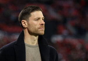 Bayer Leverkusen træner Xabi Alonso.