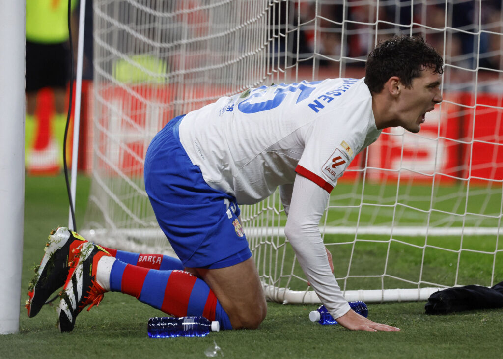 Andreas Christensen fra FC Barcelona har slået sig.