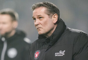 Thomas Thomasberg (FCM Træner) da FC Midtjylland møder FC København i Superligaen på MCH Arena i Herning, fredag den 1. marts 2024.