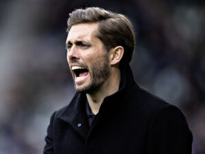 Viborgs træner Jakob Poulsen i superligakampen mellem Viborg FF og Hvidovre IF på Energi Viborg Arena, søndag den 31. marts 2024.