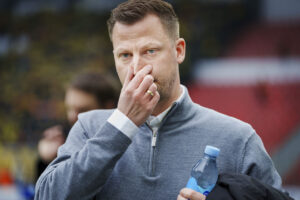 F.C. København-cheftræner Jacob Neestrup under kampen mod Brøndby i Parken.