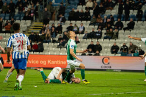 Jeppe Grønning i Superliga-kampen mellem OB og Viborg.