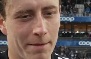 Ole Sæter efter at have scoret for Rosenborg mod Sandefjord.