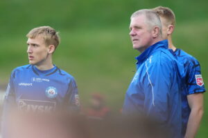 Kent Nielsen, Silkeborg IF-træner, under holdets kamp mod Fredericia FC i Oddset Pokalen.