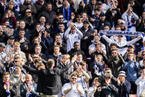 F.C. Københavns fans under superligakampen mod Silkeborg IF.
